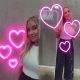 LED NEON Tre hjärtan